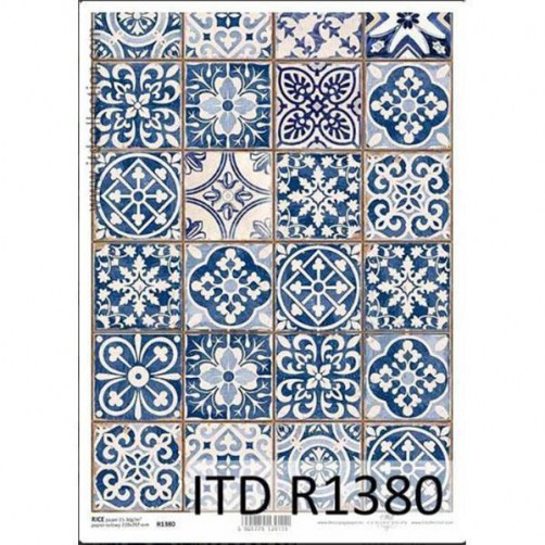 Vintage-blue tiles
